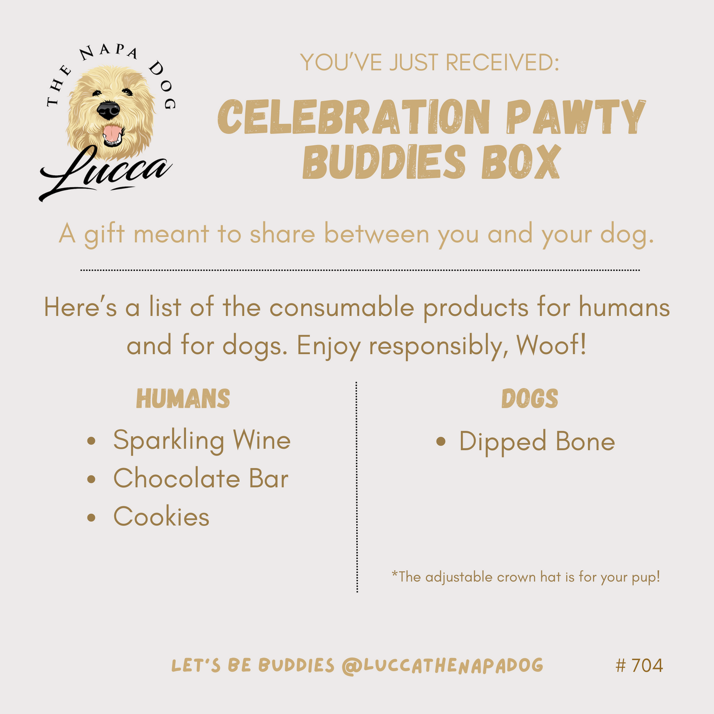 Celebration Paw-ty Sparkling Wine Buddies Gift Basket- A Special Toast for Two