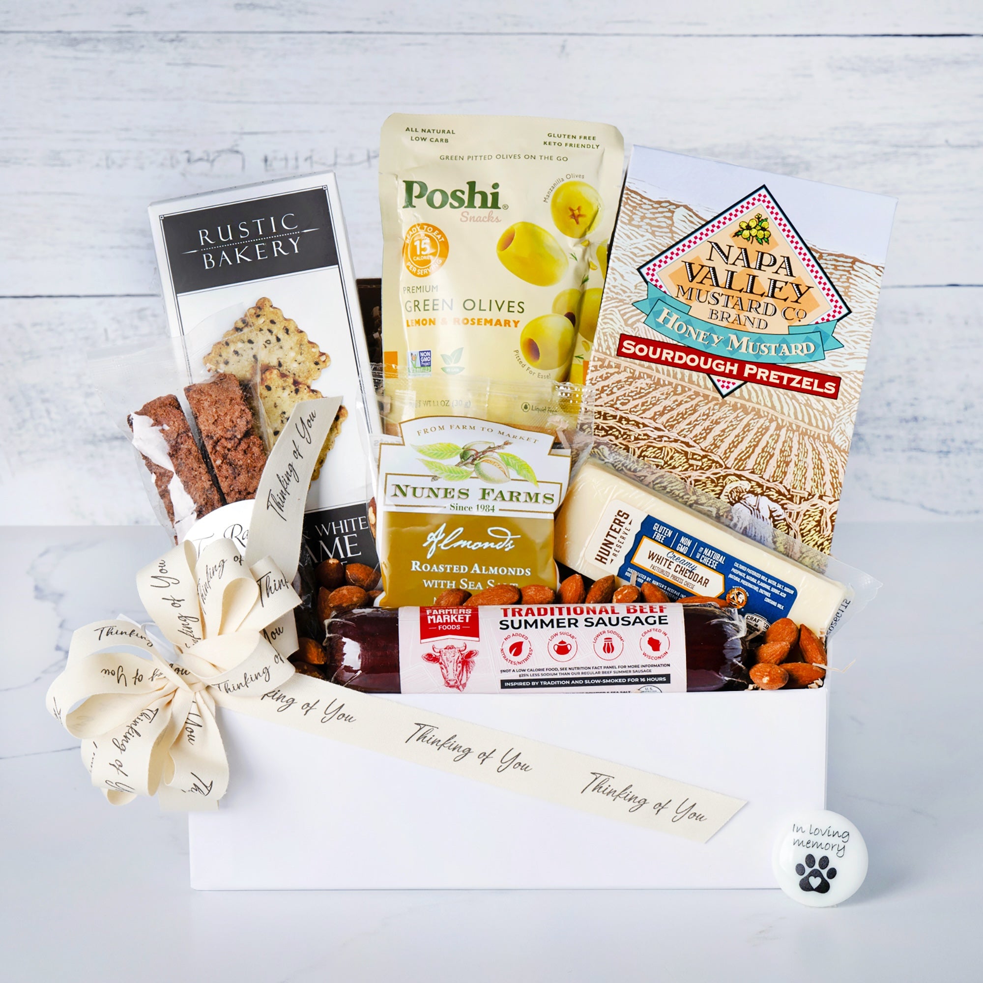 Dog Sympathy Gift Basket with Memorial Stone | Lucca The Napa Dog
