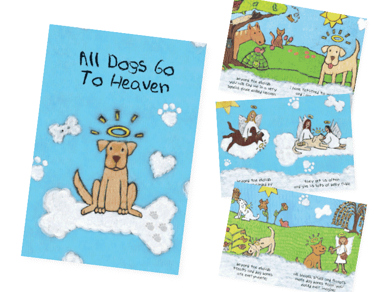 All Dogs Go to Heaven Dog Sympathy Gift Basket