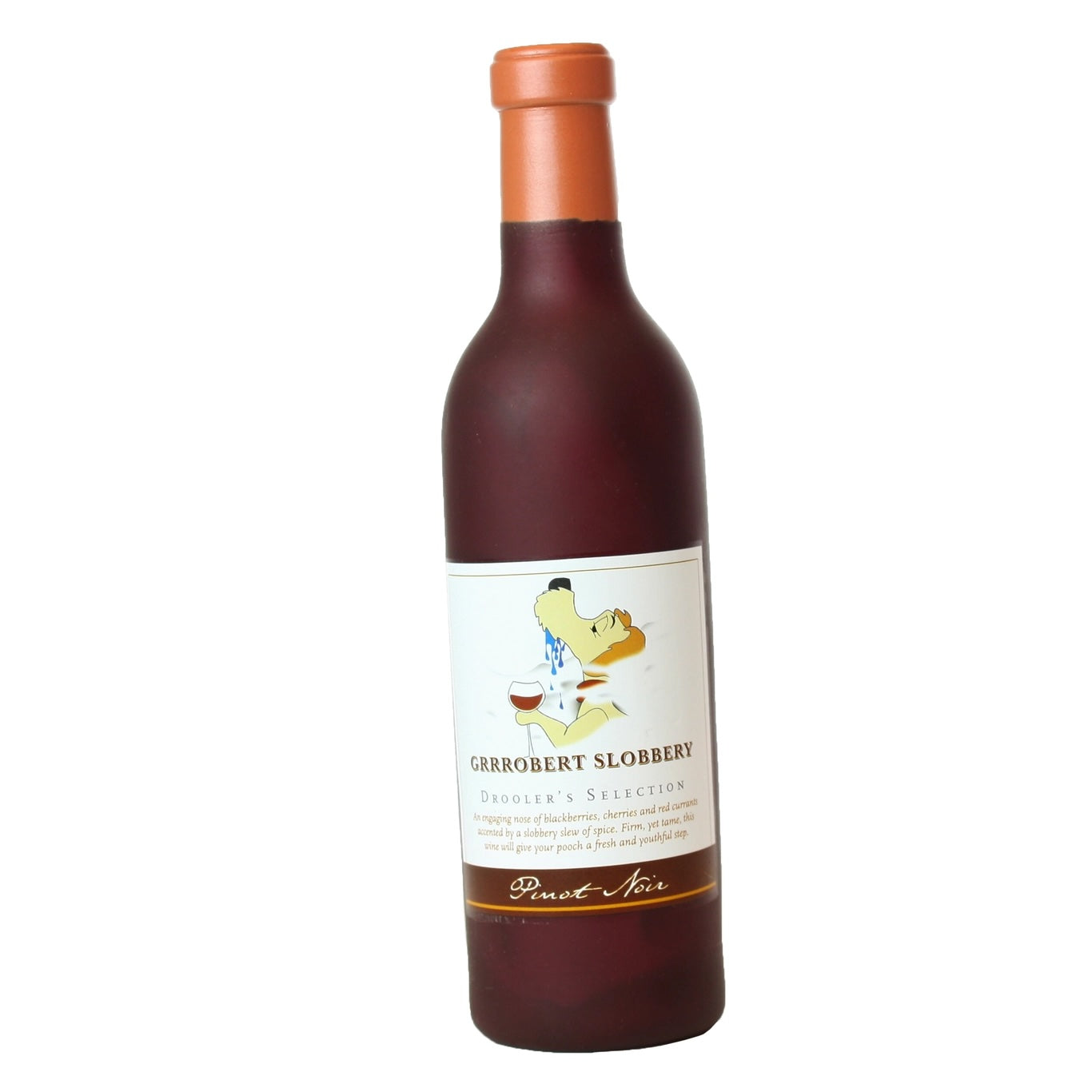 Squeaky Red Wine Dog Toy