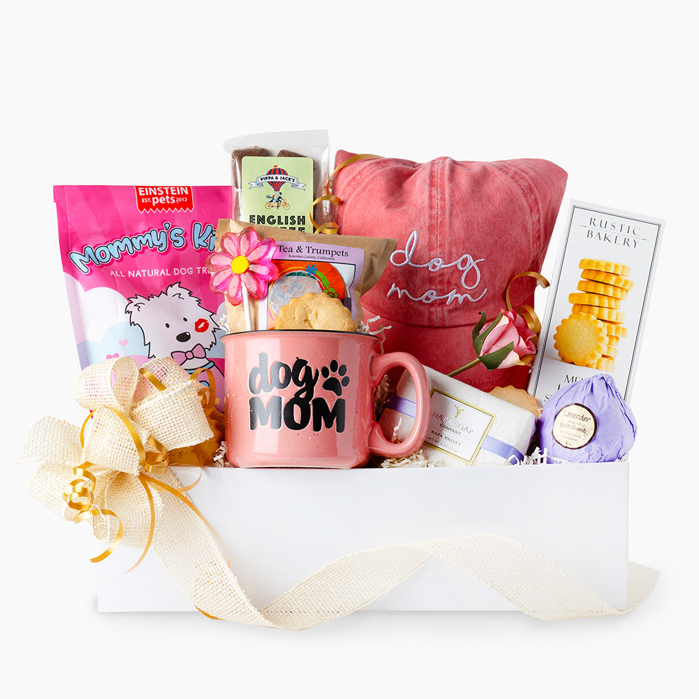 the ultimate dog mom gift basket