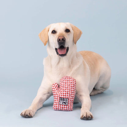 BBQ Time Oven Mitt Dog Toy