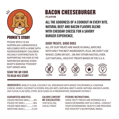 Pookies - Bacon Cheeseburger Dog Treats