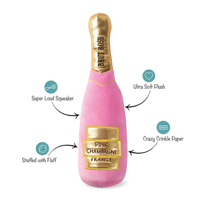 Mutt Rose Champagne Plush Dog Toy