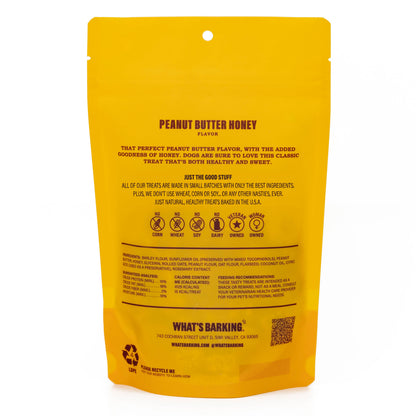 Peanut Butter Honey Dog Treats, 6oz Case