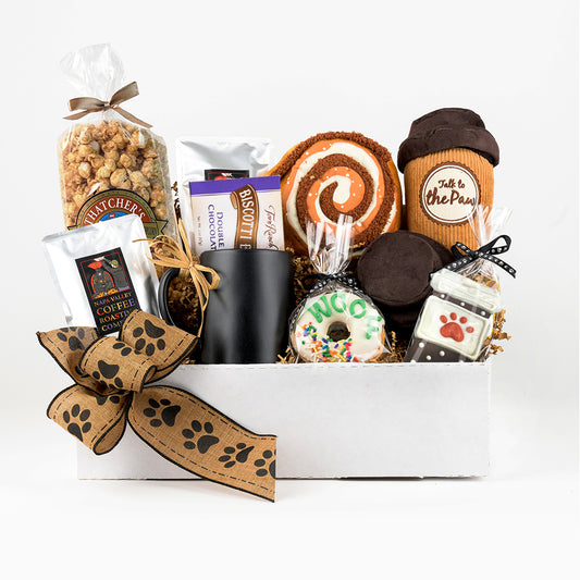 Coffee & Paw-fee Buddies Gift Basket for Shared Sips and Puppy Snuggles