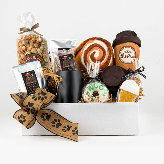 Coffee & Paw-fee Buddies Gift Basket for Shared Sips and Puppy Snuggles