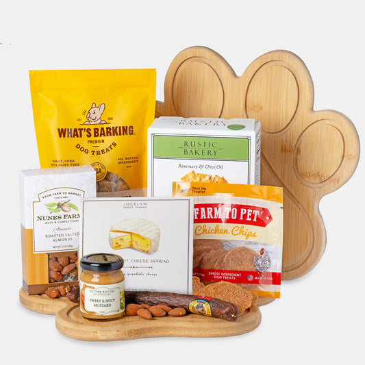 Paw'cuterie Gourmet Picnic Buddies Gift Basket for Pawrents & Pups