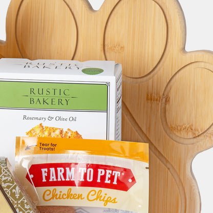 Paw'cuterie Gourmet Picnic Buddies Gift Basket for Pawrents & Pups