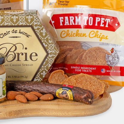 Paw'cuterie Gourmet Picnic Buddies Gift Basket for Pawrents & Pups