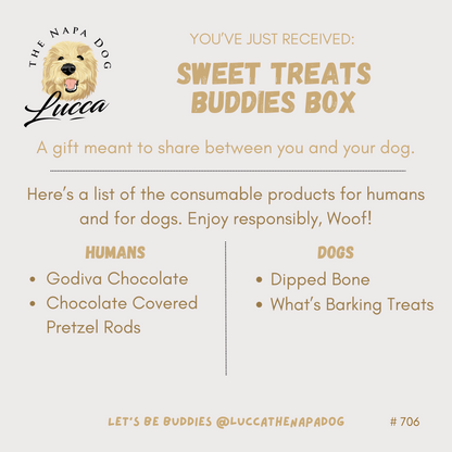 Sweet Companions Chocolate Buddies Gift Basket for Sharing with Your Furry Friend