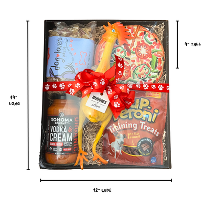 Pizza and Paw-sta Italian Buddies Gift Basket for Dogs and Dog Lovers