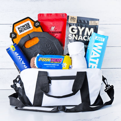Gym Buddies Gift Basket for the Fitness Dog & Human Duo