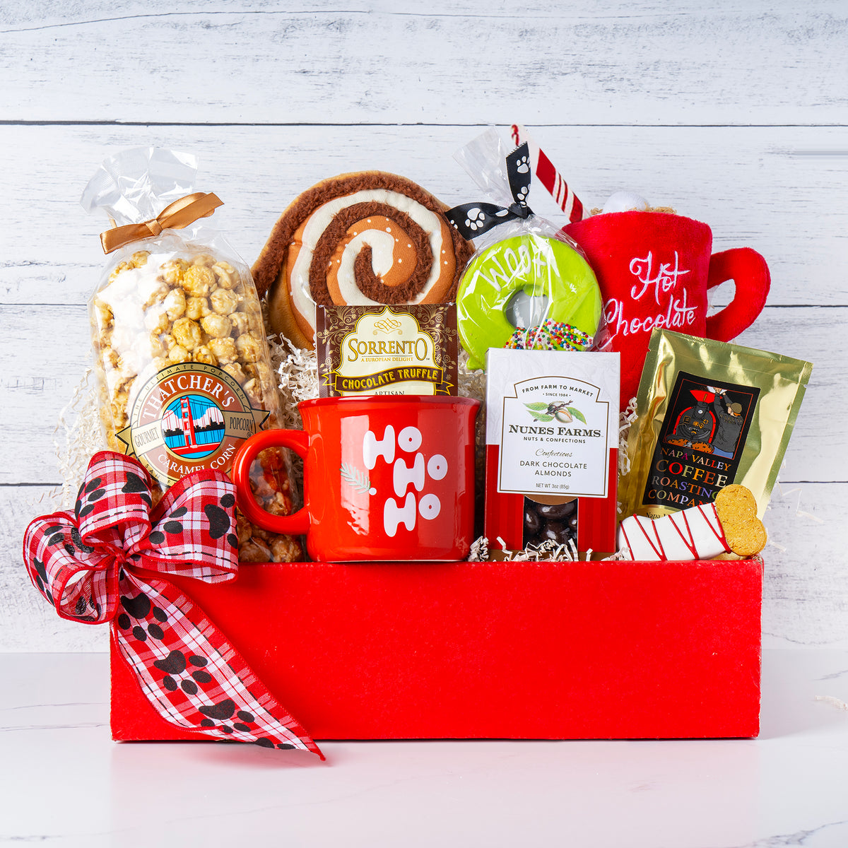 Happy Howlidays Hot Cocoa & Coffee Dog and Owner Buddies Gift Basket