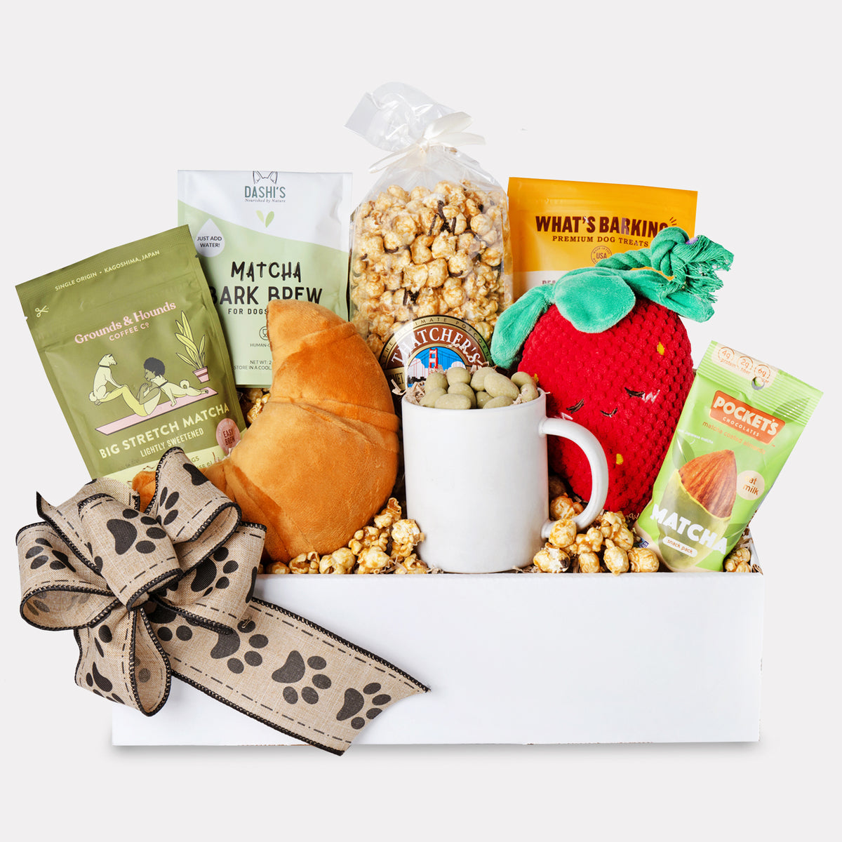 Matcha Mornings Buddies Gift Basket for Dogs & Owners