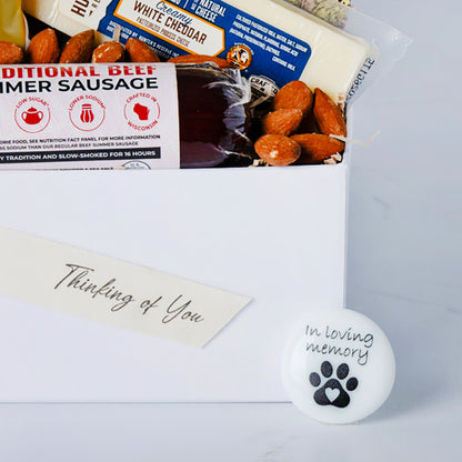 In Loving Memory Gourmet Comfort Dog Sympathy Gift Basket