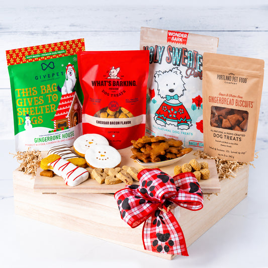 Holiday Dog Treats Crate Just for the Dog