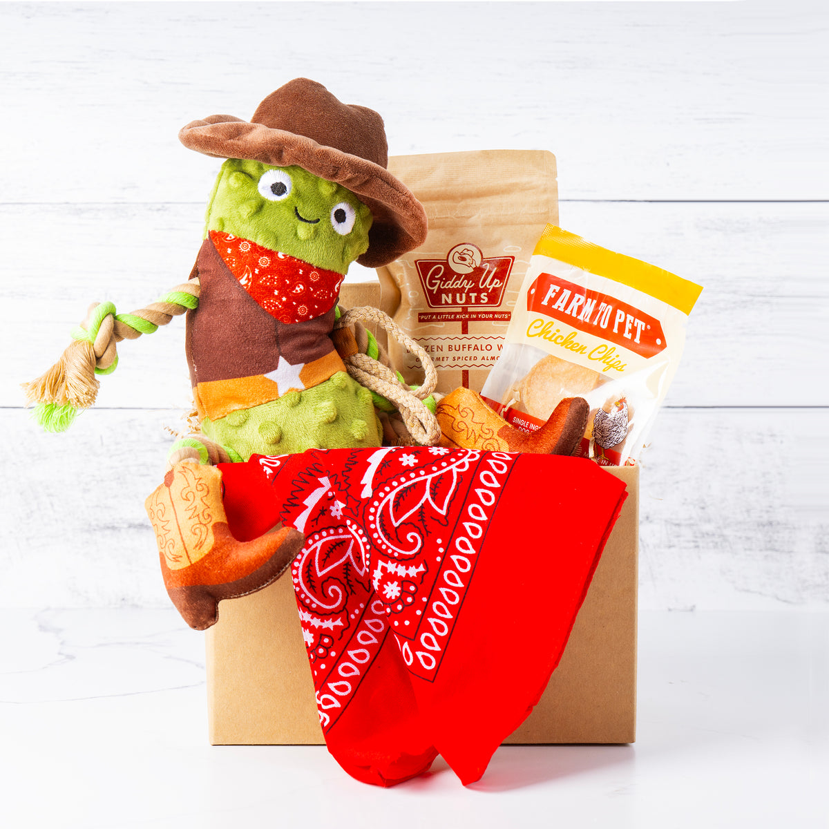 Giddy Up, Buddies Western Duo Dog & Owner Gift Basket