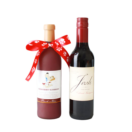 Wine Duo: Squeaky Wine & Drinking Wine Little Buddies Gift