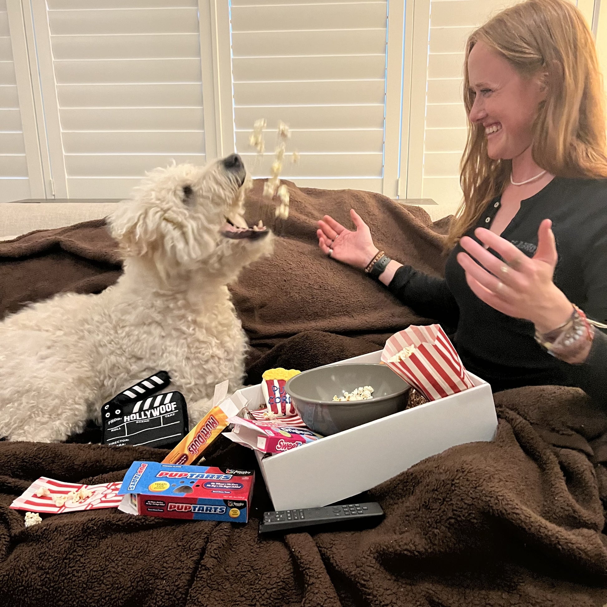 Pup-Corn and Movie Night Buddies Gift Box for Dog Owners and Their