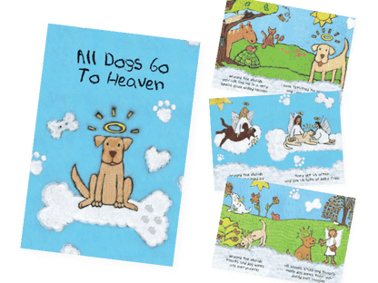 All Dogs Go to Heaven Dog Sympathy Gift Basket