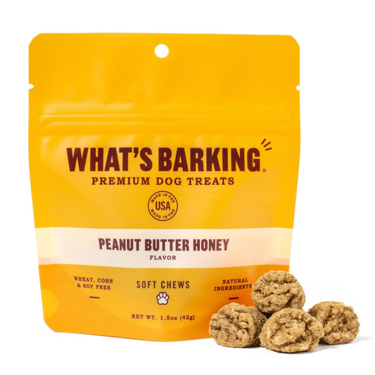 Peanut Butter Honey Dog Treats by What's Barking