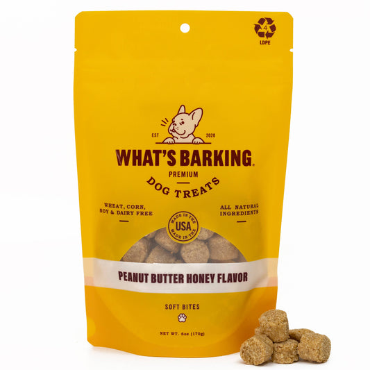 Peanut Butter Honey Dog Treats, 6oz Case