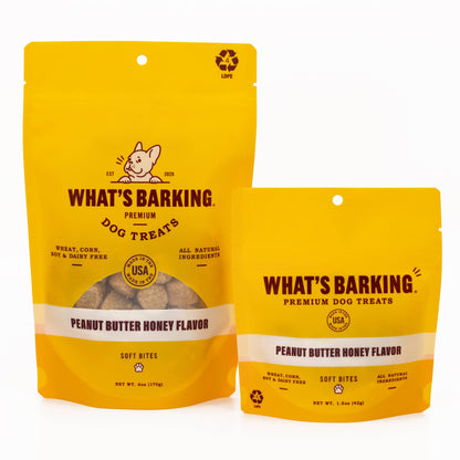 Peanut Butter Honey Dog Treats, 6oz Case