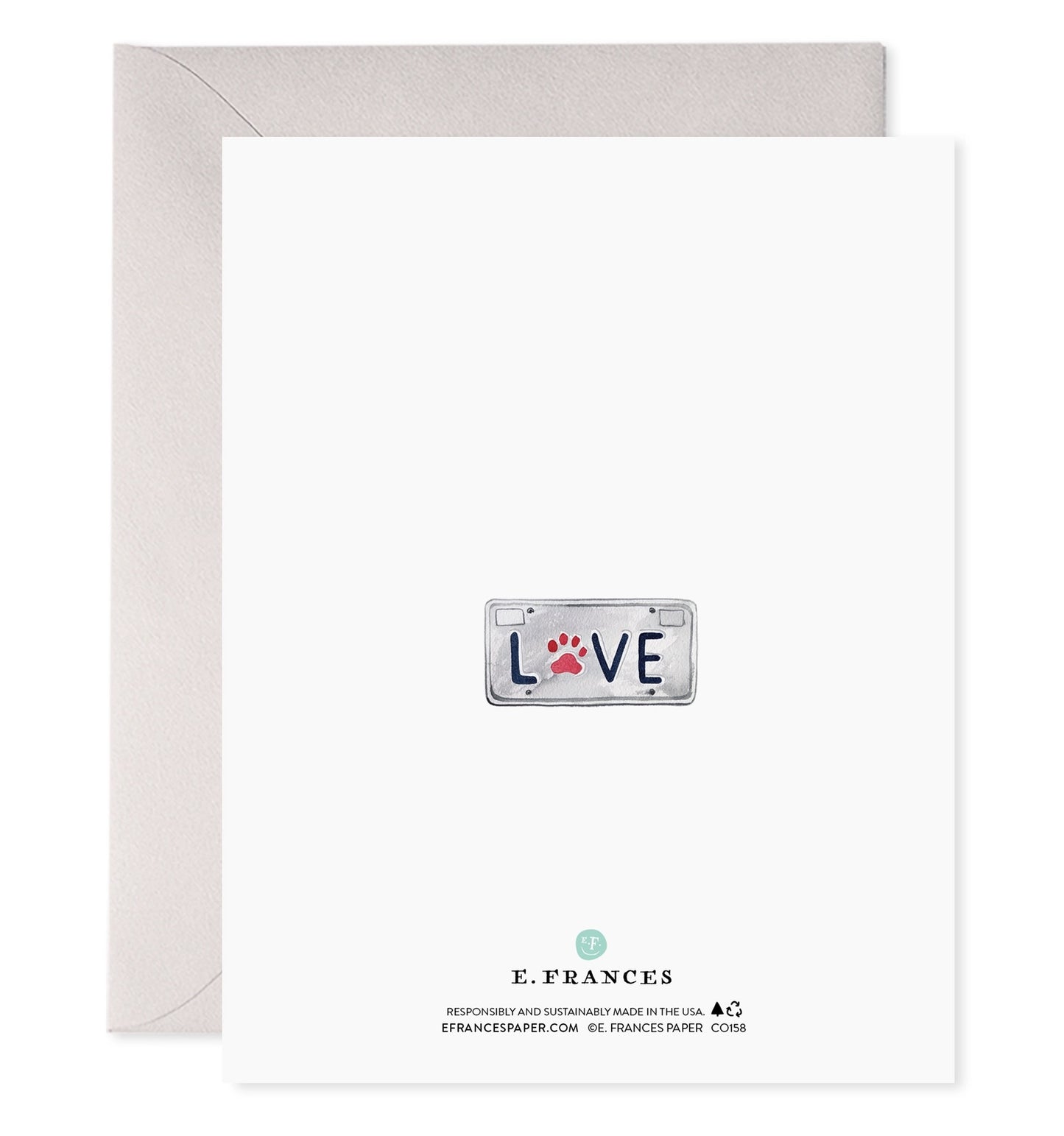 Dog Co-Pilot Sympathy Card