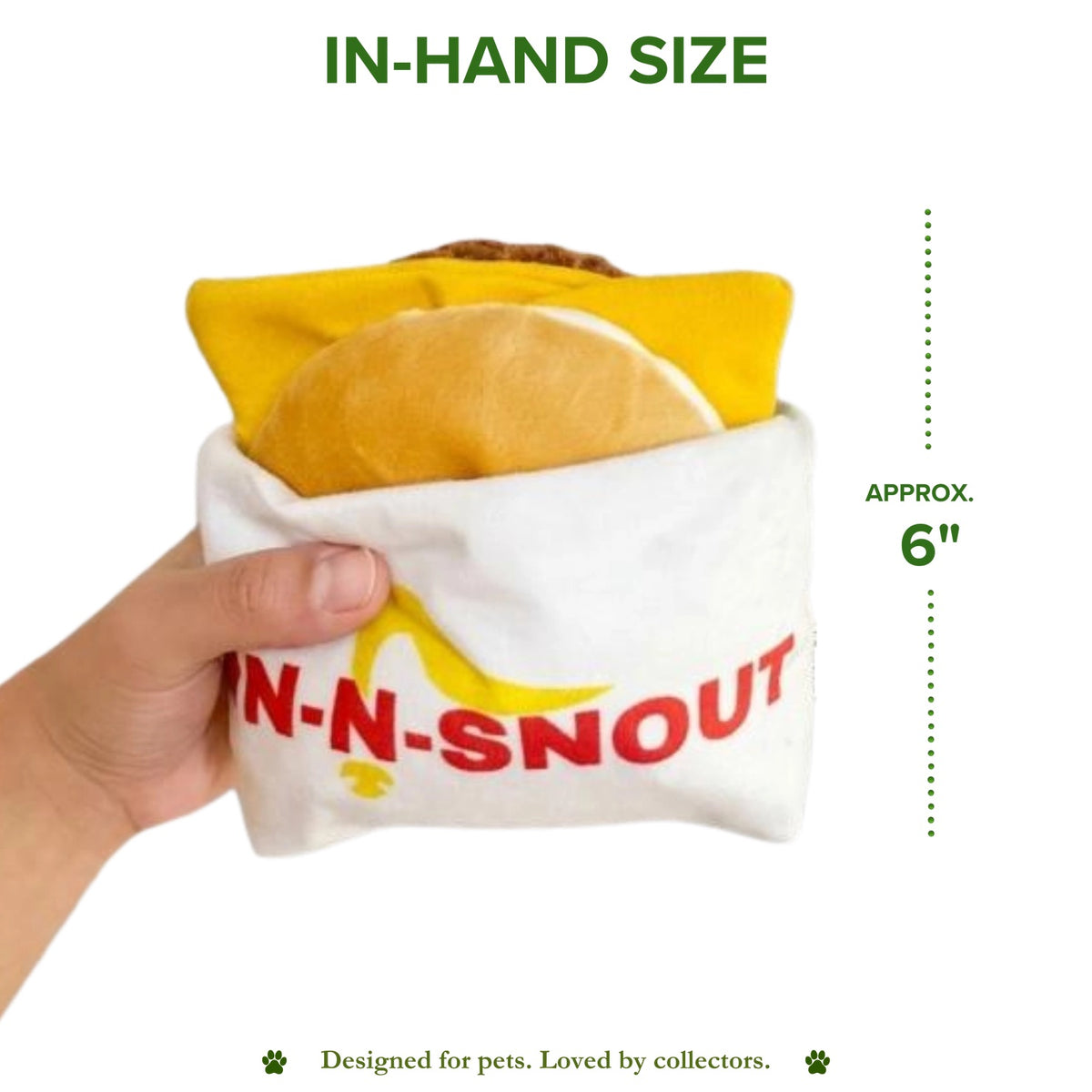In-N-Snout Plush Hamburger Dog Toy by Paw 20