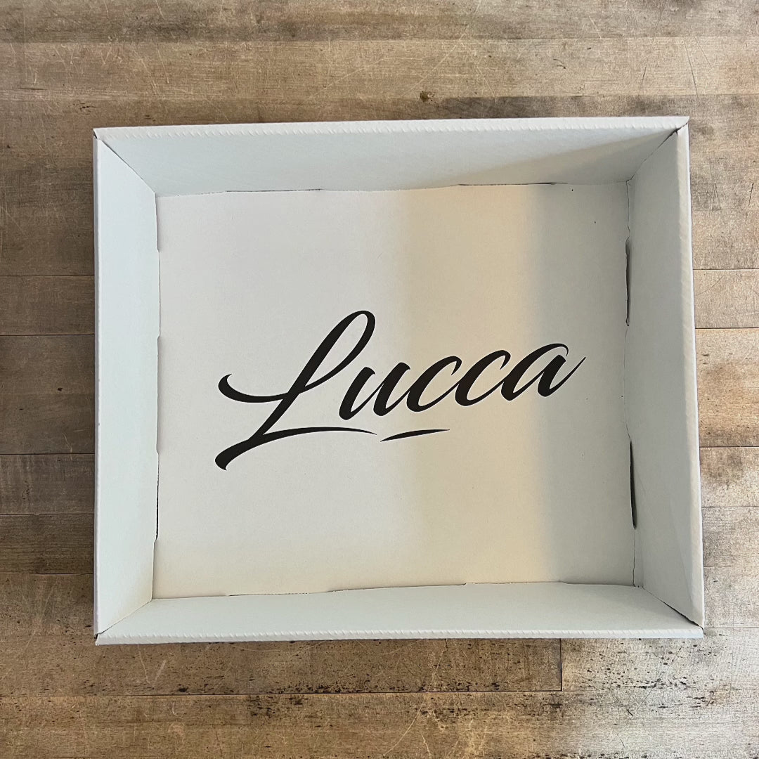 stop motion video showing the build of the barking birthday bash buddies by lucca gift box
